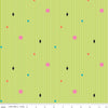 SALE Colour Wall Stripe C11591 Lime - Riley Blake Designs - Geometric Shapes Striped Stripes Green White Color Wall - Quilting Cotton Fabric
