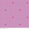 CLEARANCE Colour Wall Stripe C11591 Violet - Riley Blake - Geometric Shapes Stripes Striped Purple White Color Wall - Quilting Cotton Fabric