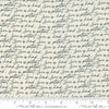 25" End of Bolt - Flirt Love Is Patient 55571 Cream Black - Moda Fabrics - Valentine's Day Valentines Text Script - Quilting Cotton Fabric