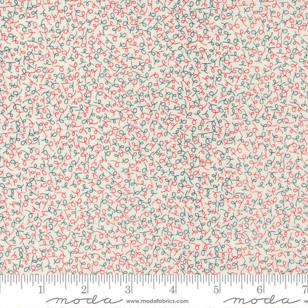 27" End of Bolt - CLEARANCE Flirt Doodle 55572 Cream Multi - Moda Fabrics - Valentine's Day Valentines Doodles - Quilting Cotton Fabric