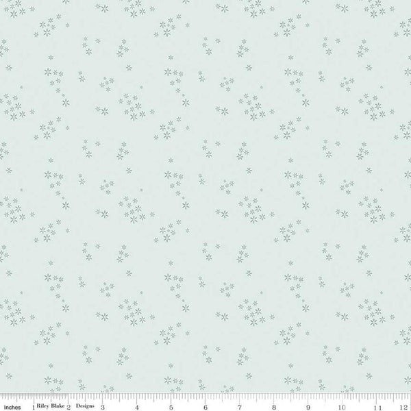 28" End of Bolt - SALE Daybreak Seeds C11626 Mist - Riley Blake Designs - Floral Flowers - Quilting Cotton Fabric