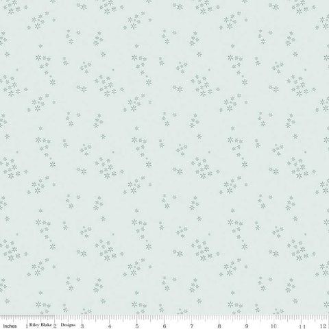 28" End of Bolt - SALE Daybreak Seeds C11626 Mist - Riley Blake Designs - Floral Flowers - Quilting Cotton Fabric