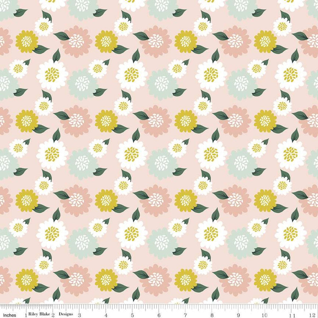 Hibiscus Flowers C11543 Blush - Riley Blake Designs - Floral - Quilting Cotton Fabric
