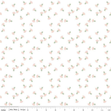 SALE Hibiscus Ditsy C11544 White - Riley Blake Designs - Floral Flowers - Quilting Cotton Fabric