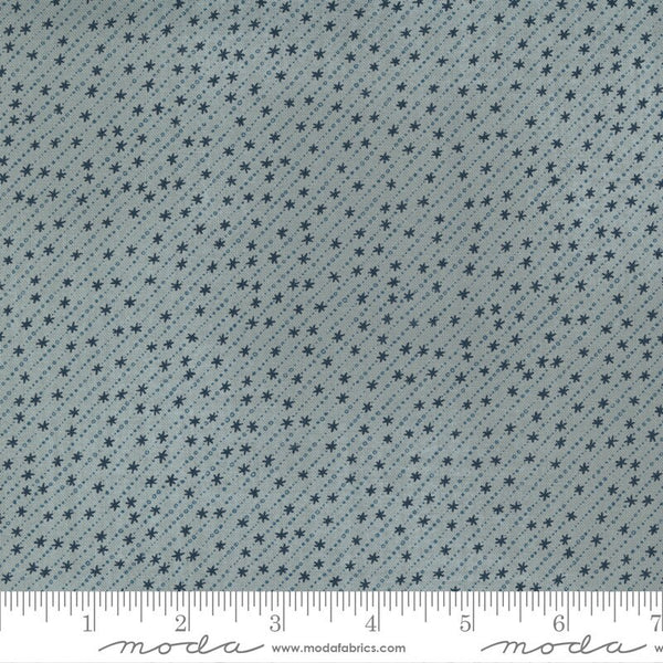 32" End of Bolt - CLEARANCE Astra Starlet 16924 Hubble - Moda Fabrics - Outer Space Star Diagonal Stripes Gray Grey - Quilting Cotton Fabric