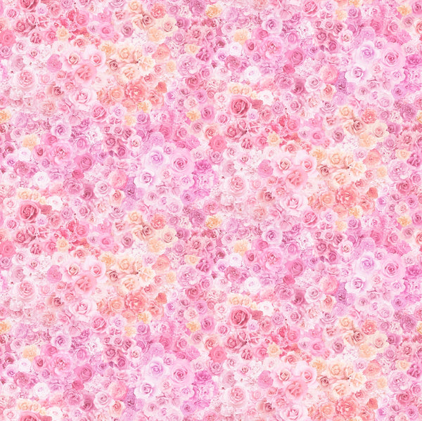 SALE Gradients Parfait Posie Party 33641 Bubblegum - Moda Fabrics - Floral Flowers Pink - Quilting Cotton Fabric