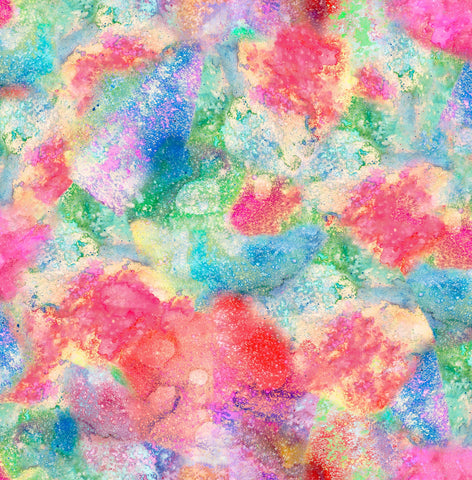 1 yard 27' End of Bolt Piece - Gradients Parfait Watercolor Rainbow WIDE BACK 108001 Fantasy - Moda - 108" Wide -  Quilting Cotton Fabric