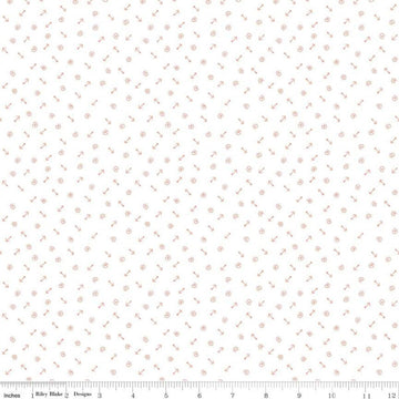 CLEARANCE On the Wind Geometric C11859 Coral - Riley Blake Designs - Arrows Swirls on White - Quilting Cotton Fabric
