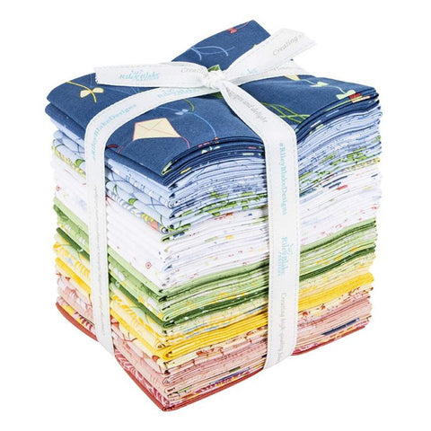SALE On the Wind Fat Quarter Bundle - 30 Pieces - Riley Blake Designs - Pre cut Precut - Kites - Quilting Cotton Fabric