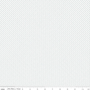 SALE Bee Plaids Lattice C12038 Jade - Riley Blake Designs - Dashes Dots on White - Lori Holt - Quilting Cotton Fabric