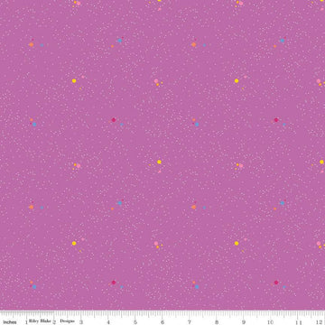 SALE Colour Wall Dots C11592 Violet - Riley Blake Designs - Polka Dot Dotted Color Wall Purple - Quilting Cotton Fabric