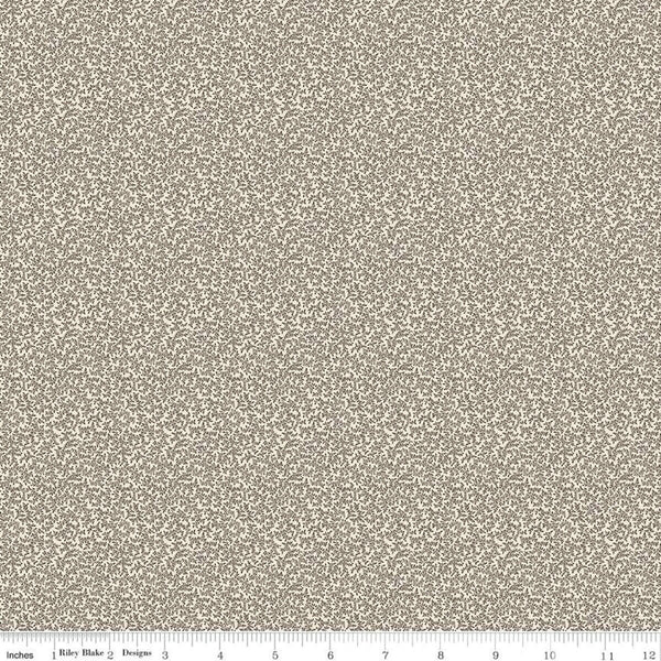 CLEARANCE Buttermilk Homestead Foliage C11654 Brown - Riley Blake Designs - Leaves Leaf - Quilting Cotton Fabric