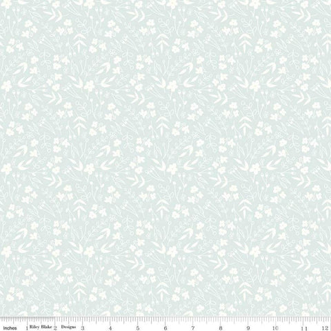 Daybreak Bouquets C11623 Mist - Riley Blake Designs - Floral Flowers - Quilting Cotton Fabric