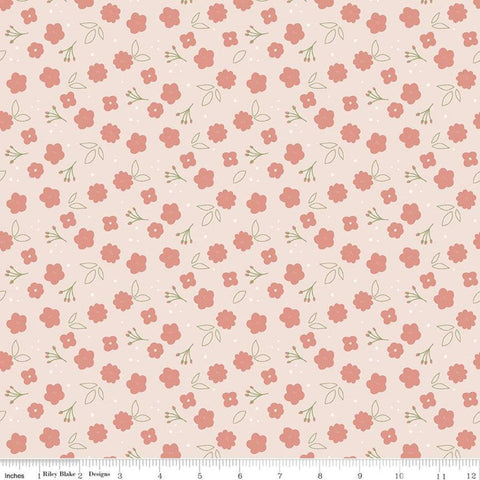 SALE Daybreak Flowers C11624 Blush - Riley Blake Designs - Floral Flower - Quilting Cotton Fabric