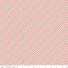 CLEARANCE Daybreak Stripes C11627 Coral - Riley Blake Designs - Diagonal Stripe Striped with Cream - Quilting Cotton Fabric