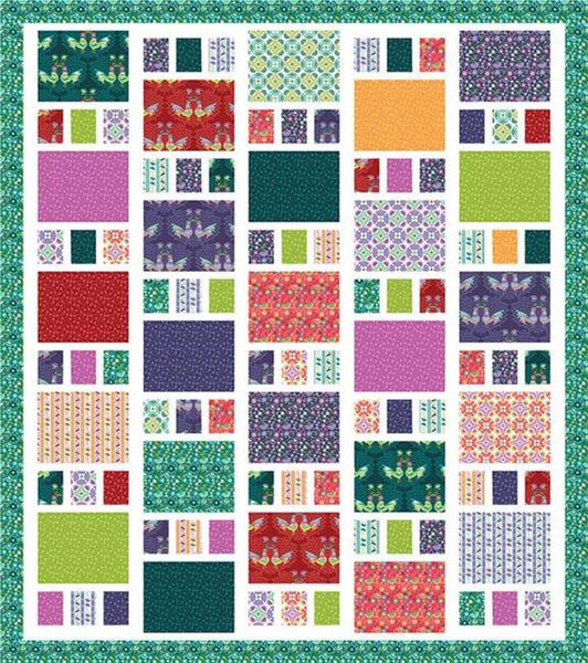 SALE The Craftsman Quilt PATTERN P123 by Amy Smart - Riley Blake Designs - INSTRUCTIONS Only - 2 Sizes - Large Print Fat Quarter Friendly