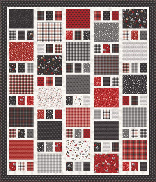 SALE The Craftsman Quilt PATTERN P123 by Amy Smart - Riley Blake Designs - INSTRUCTIONS Only - 2 Sizes - Large Print Fat Quarter Friendly