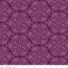 SALE Blissful Blooms Damask C11912 Eggplant - Riley Blake Designs - Tone-on-Tone Medallions - Quilting Cotton Fabric