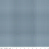 Bee Plaids Harvest C12025 Denim - Riley Blake Designs - Small PRINTED Gingham Check - Lori Holt - Quilting Cotton Fabric