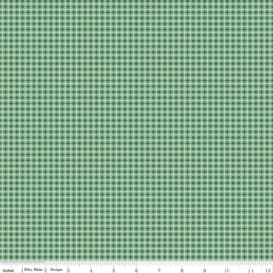 DEAL Bee Plaids Sweater C12036 Alpine - Riley Blake Designs - Geometric Grid Plaid - Lori Holt - Quilting Cotton Fabric