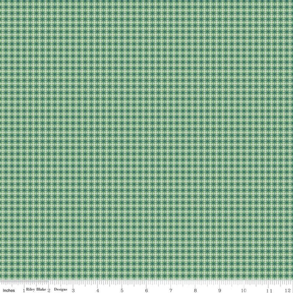 SALE Bee Plaids Sweater C12036 Alpine by Riley Blake Designs - Geometric Grid Plaid - Lori Holt - Quilting Cotton Fabric
