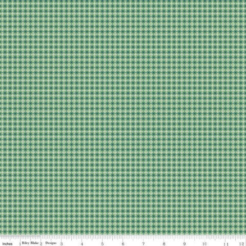 SALE Bee Plaids Sweater C12036 Alpine by Riley Blake Designs - Geometric Grid Plaid - Lori Holt - Quilting Cotton Fabric