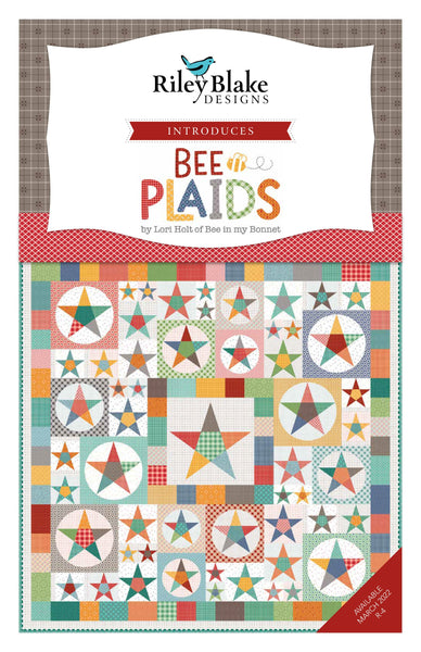 SALE Bee Plaids Layer Cake 10" Stacker Bundle - Riley Blake Designs - 42 piece Precut Pre cut - Lori Holt - Quilting Cotton Fabric