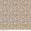 23" End of Bolt - CLEARANCE Buttermilk Homestead Leaves C11651 Ginger - Riley Blake Designs - Leaf - Quilting Cotton Fabric
