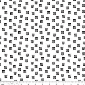 SALE Mad Masquerade Checkered Past C11962 White - Riley Blake Designs - Halloween Alice in Wonderland Squares - Quilting Cotton Fabric