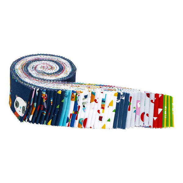 SALE Let's Play 2.5-Inch Rolie Polie Jelly Roll 40 pieces Riley Blake Designs - Precut Bundle - Fisher-Price - Quilting Cotton Fabric
