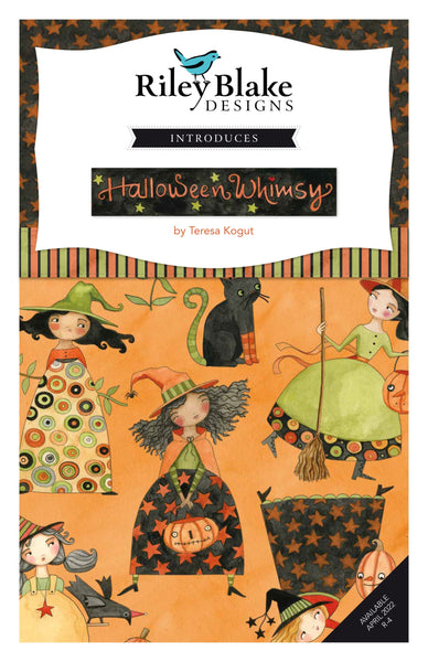 SALE Halloween Whimsy 2.5 Inch Rolie Polie Jelly Roll 40 pieces - Riley Blake Designs - Precut Pre cut Bundle - Cotton Fabric