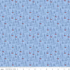 SALE Red White & Bang! Sailboats C11521 Blue - Riley Blake Designs - Patriotic Line-Drawn Boats - Quilting Cotton Fabric