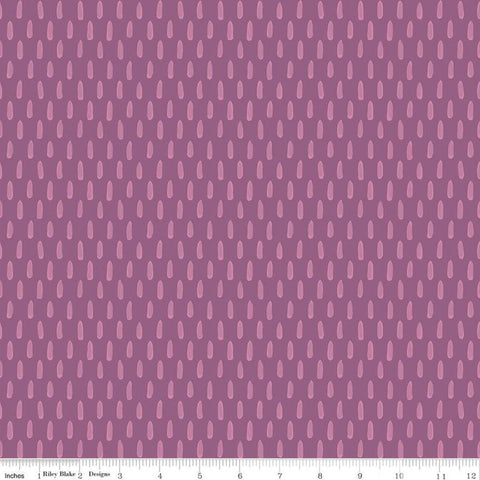 Blissful Blooms Tonal C11915 Purple - Riley Blake Designs - Brush Strokes Tone-on-Tone - Quilting Cotton Fabric