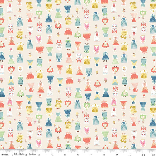 DEAL Little Women Dresses C11874 Cream - Riley Blake Designs - Louisa May Alcott Clothes Clothing - Quilting Cotton Fabric