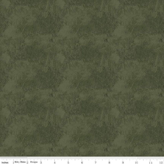 32" End of Bolt - SALE Nature's Window Grass C11863 Forest - Riley Blake Designs - Tone-on-Tone - Quilting Cotton Fabric
