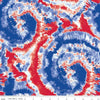 SALE Tie Dye CD12360 Americana - Riley Blake Designs - Patriotic Abstract DIGITALLY PRINTED - Quilting Cotton Fabric