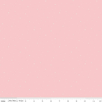 SALE Dapple Dot Frosting Pink Dotted Fabric - Riley Blake Quilting Cotton Fabric