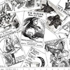 SALE Mad Masquerade Card Toss CD11957 White - Riley Blake - Alice in Wonderland Halloween Trading Cards DIGITALLY PRINTED - Quilting Cotton