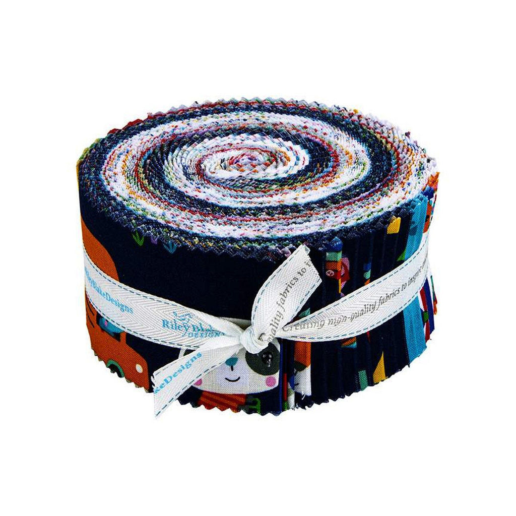 SALE Let's Play 2.5-Inch Rolie Polie Jelly Roll 40 pieces Riley Blake Designs - Precut Bundle - Fisher-Price - Quilting Cotton Fabric