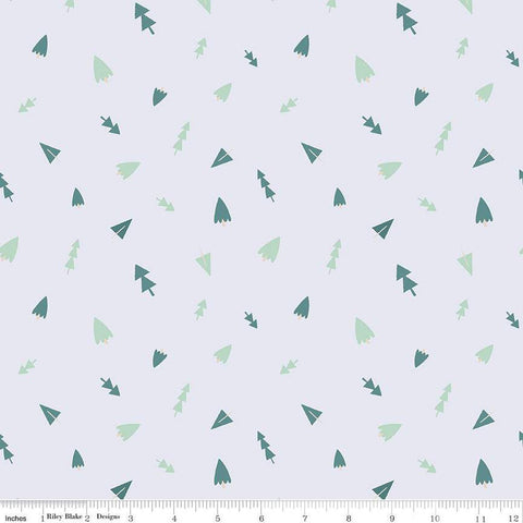 CLEARANCE FLANNEL Tree Toss F12003 Lavender - Riley Blake Designs - Pines Pine Trees Purple - FLANNEL Cotton Fabric