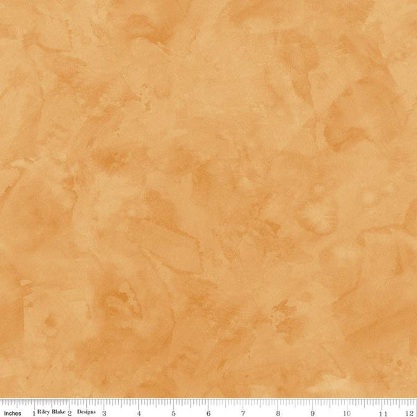 Halloween Whimsy Potion C11827 Orange - Riley Blake Designs - Textured Tone-on-Tone Semi-Solid - Quilting Cotton Fabric