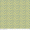 SALE Sunshine & Dewdrops Leaves C11974 Yellow - Riley Blake Designs - Leaf Damask-Like - Quilting Cotton Fabric