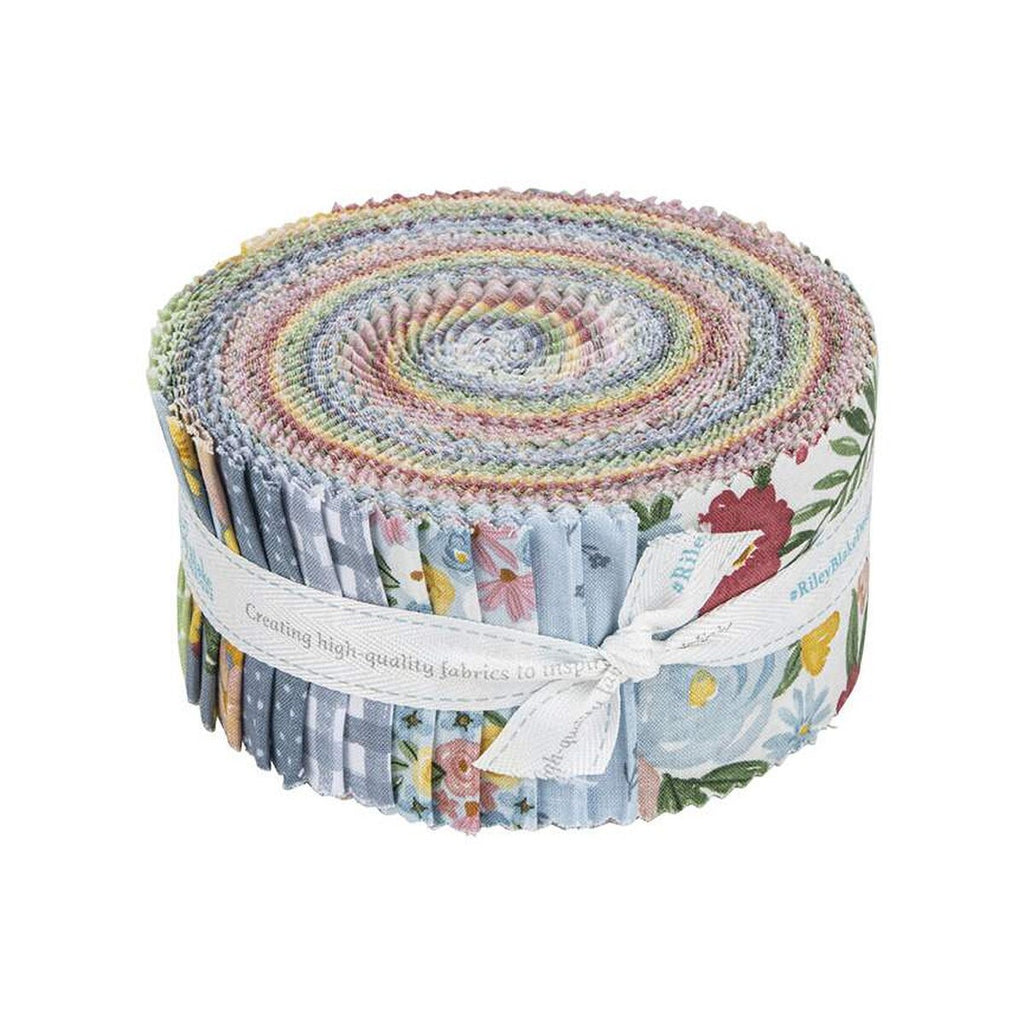 2.5 Inch Prairie Flower Jelly Roll 100% Cotton Fabric Quilting