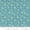 30" End of Bolt - SALE Seashore Drive Blossom 37622 Teal - Moda Fabrics - Floral Flowers Turquoise - Quilting Cotton Fabric
