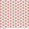 SALE Winter Wonder Medallion C12064 Cream - Riley Blake - Christmas Floral Flowers Berries Leaves Snowflakes - Quilting Cotton Fabric