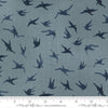 CLEARANCE To the Sea Kittiwake 16933 Sky - Moda Fabrics - Kittiwakes Bird Birds Light Blue - Quilting Cotton Fabric