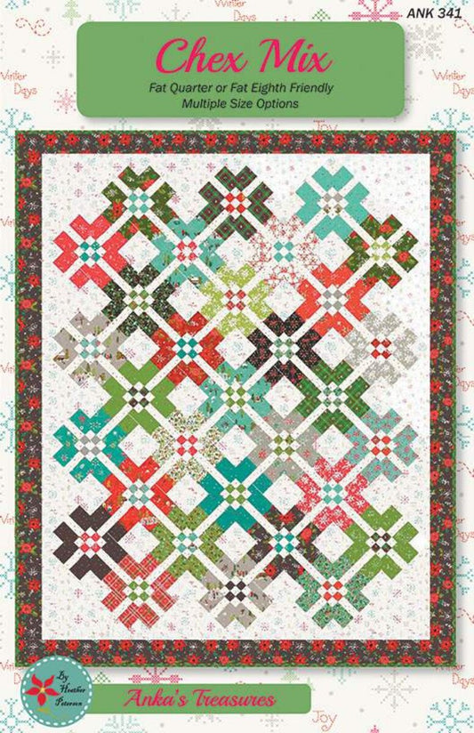 DEAL Chex Mix Quilt PATTERN P154 - Heather Peterson - Riley Blake Designs - INSTRUCTIONS Only - Fat Quarter/Fat Eighth Friendly
