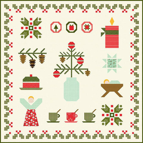 SALE Sandy Gervais Christmas Eve Quilt PATTERN P157 - Riley Blake Designs - INSTRUCTIONS Only - Adel in Winter