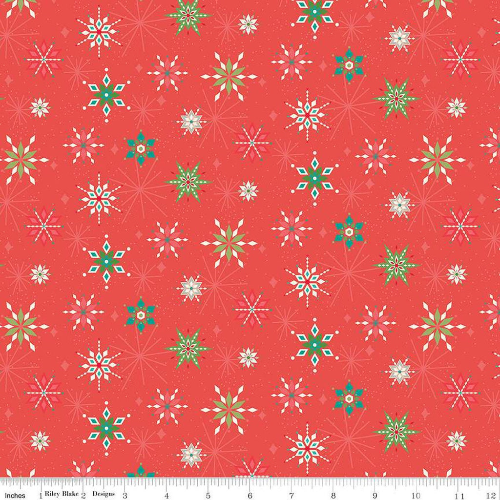 Winter Wonder Snowflakes C12066 Red - Riley Blake Designs - Christmas - Quilting Cotton Fabric