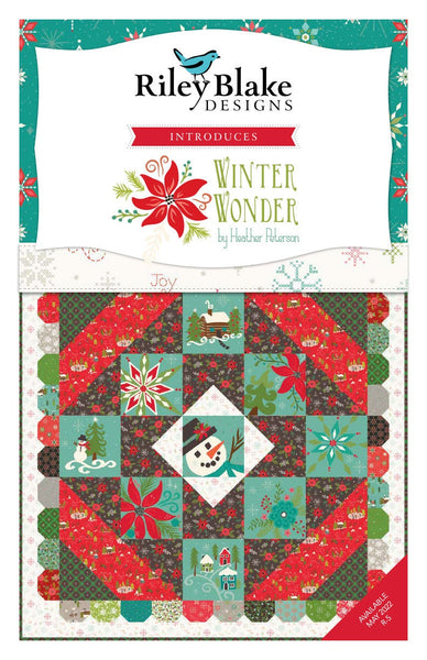 SALE Winter Wonder Layer Cake 10" Stacker Bundle - Riley Blake Designs - 42 piece Precut Pre cut - Christmas - Quilting Cotton Fabric